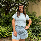 Cropped Tee - Sky