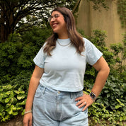 Cropped Tee - Sky