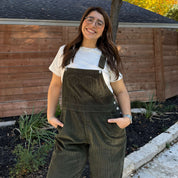 29" Corduroy Overall Jeans - Olive