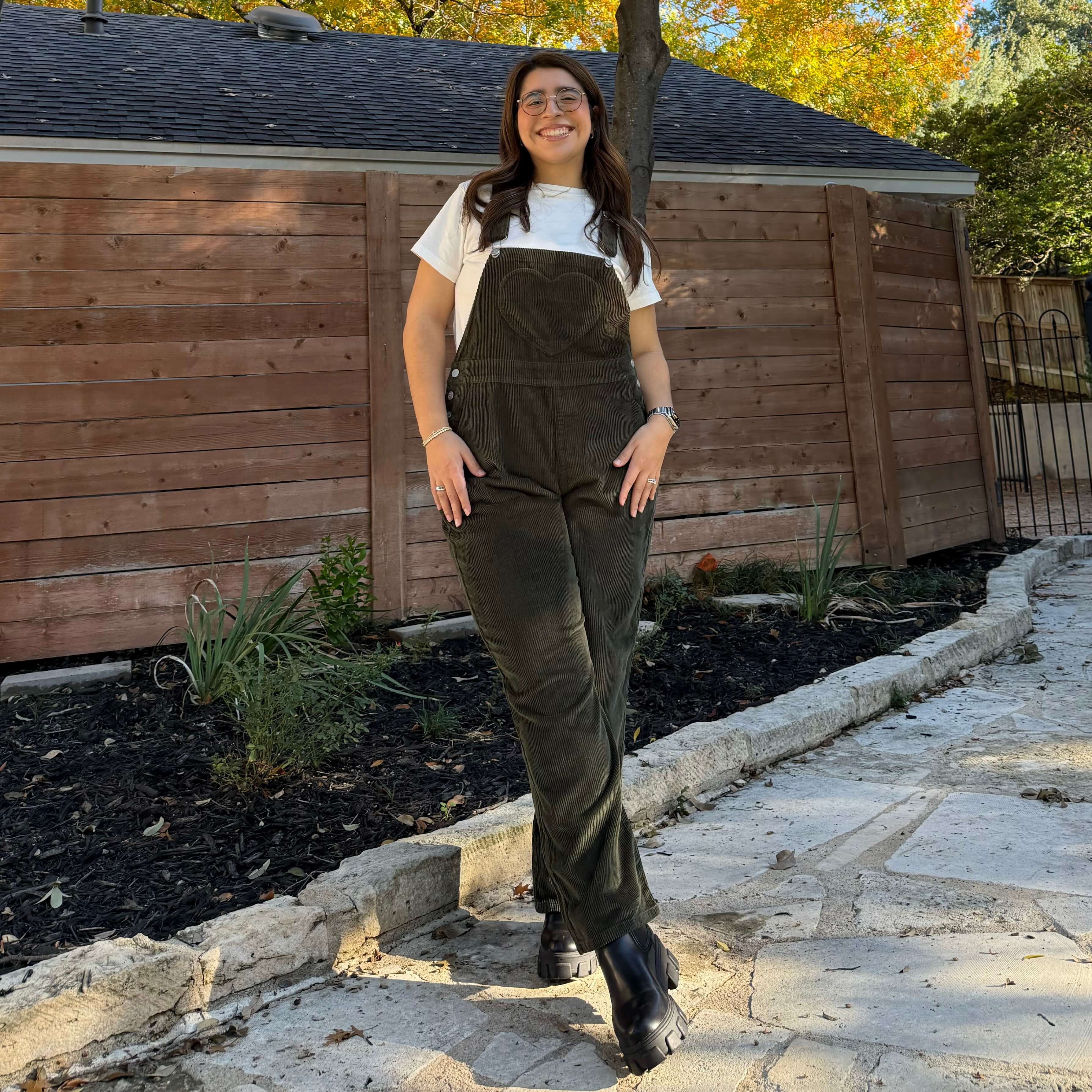 29" Corduroy Overall Jeans - Olive