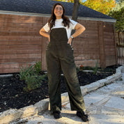 29" Corduroy Overall Jeans - Olive