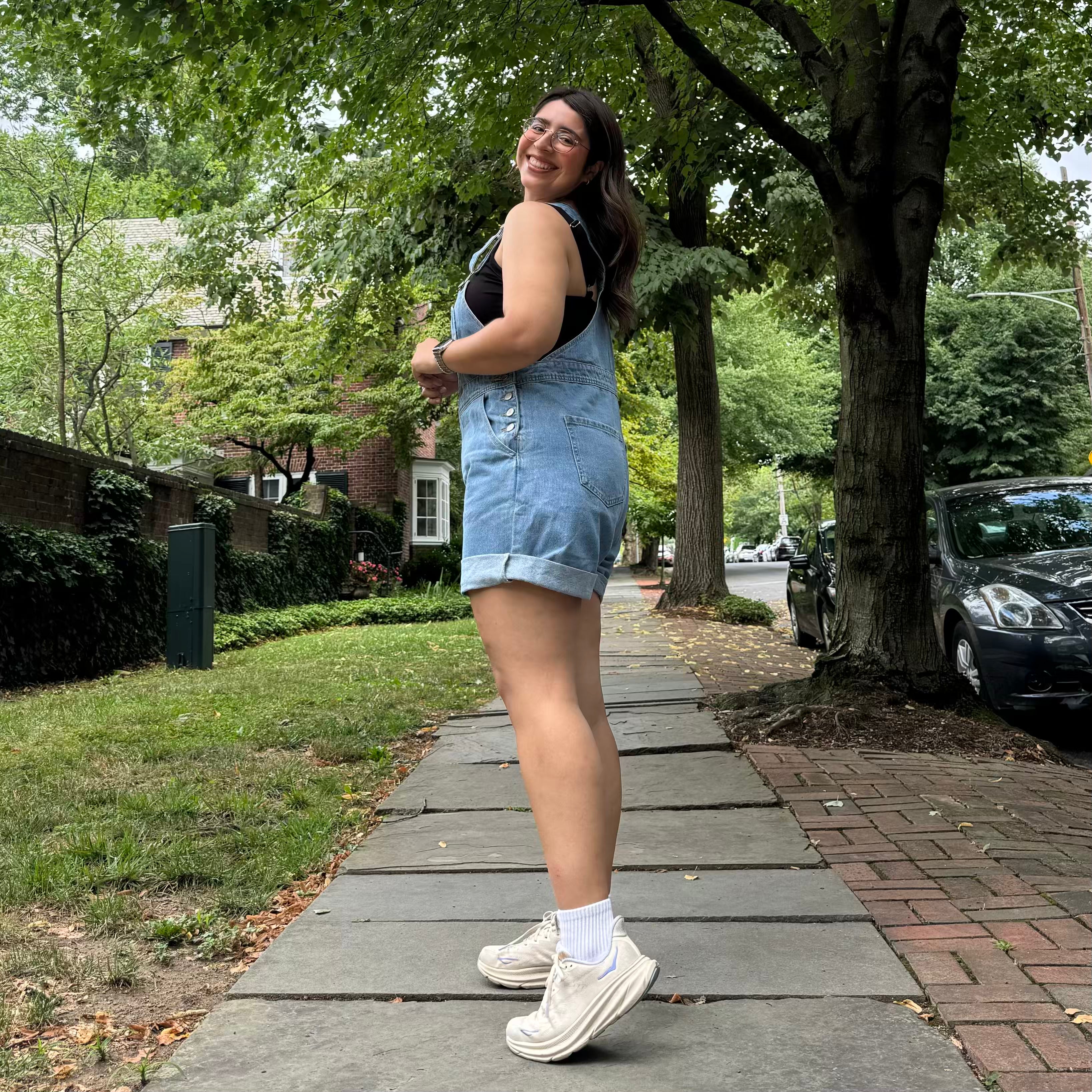 Denim Overall Shorts - Light Wash *Clearance Sale*