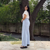 28" Inseam Picnic Pants - Blue Gingham *Clearance Sale*