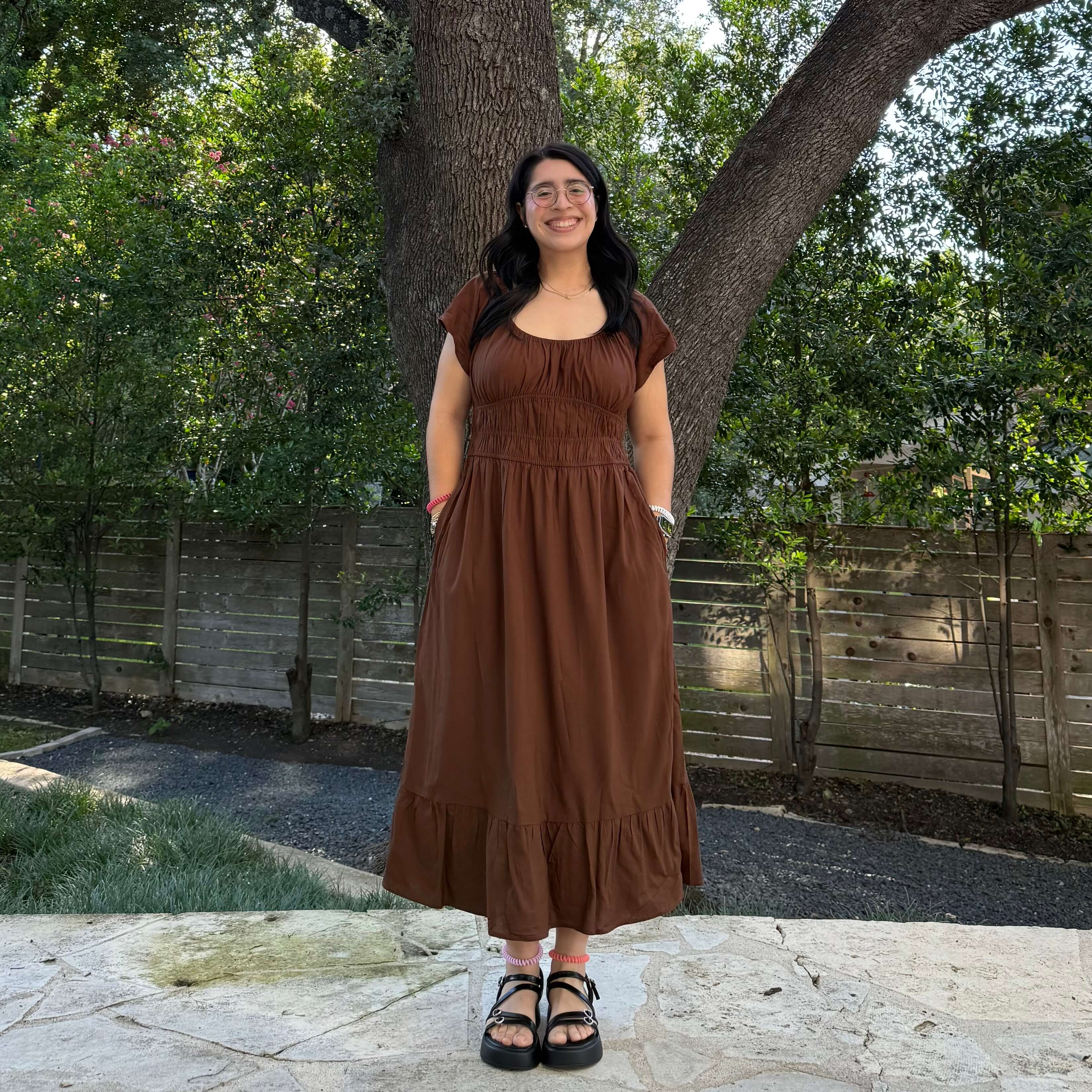 The Poem Dress - Acorn