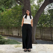 28" Inseam Picnic Pants - Solid Black *Clearance Sale*