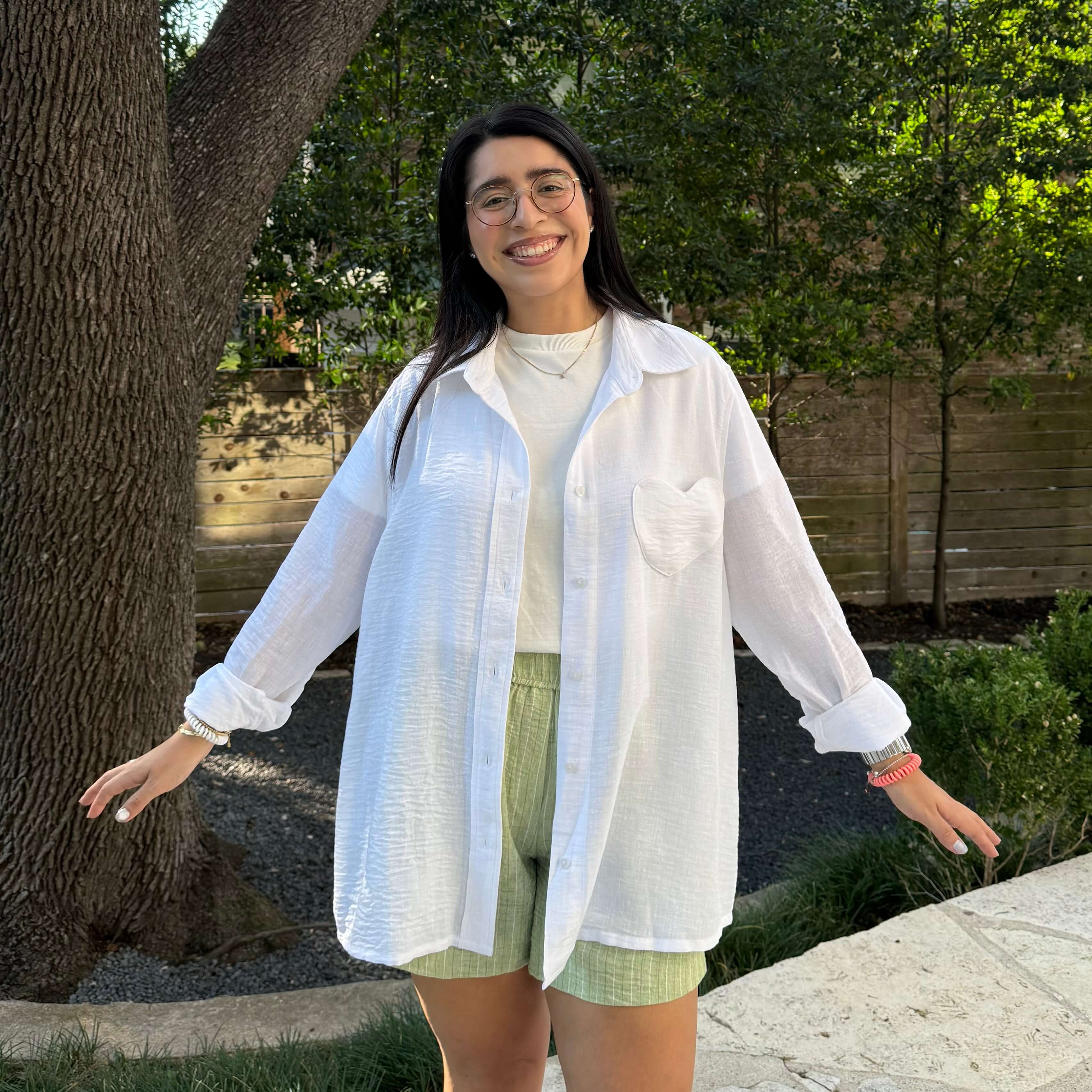 Lightweight Long-Sleeve Button-Up - Tofu *Clearance Sale*