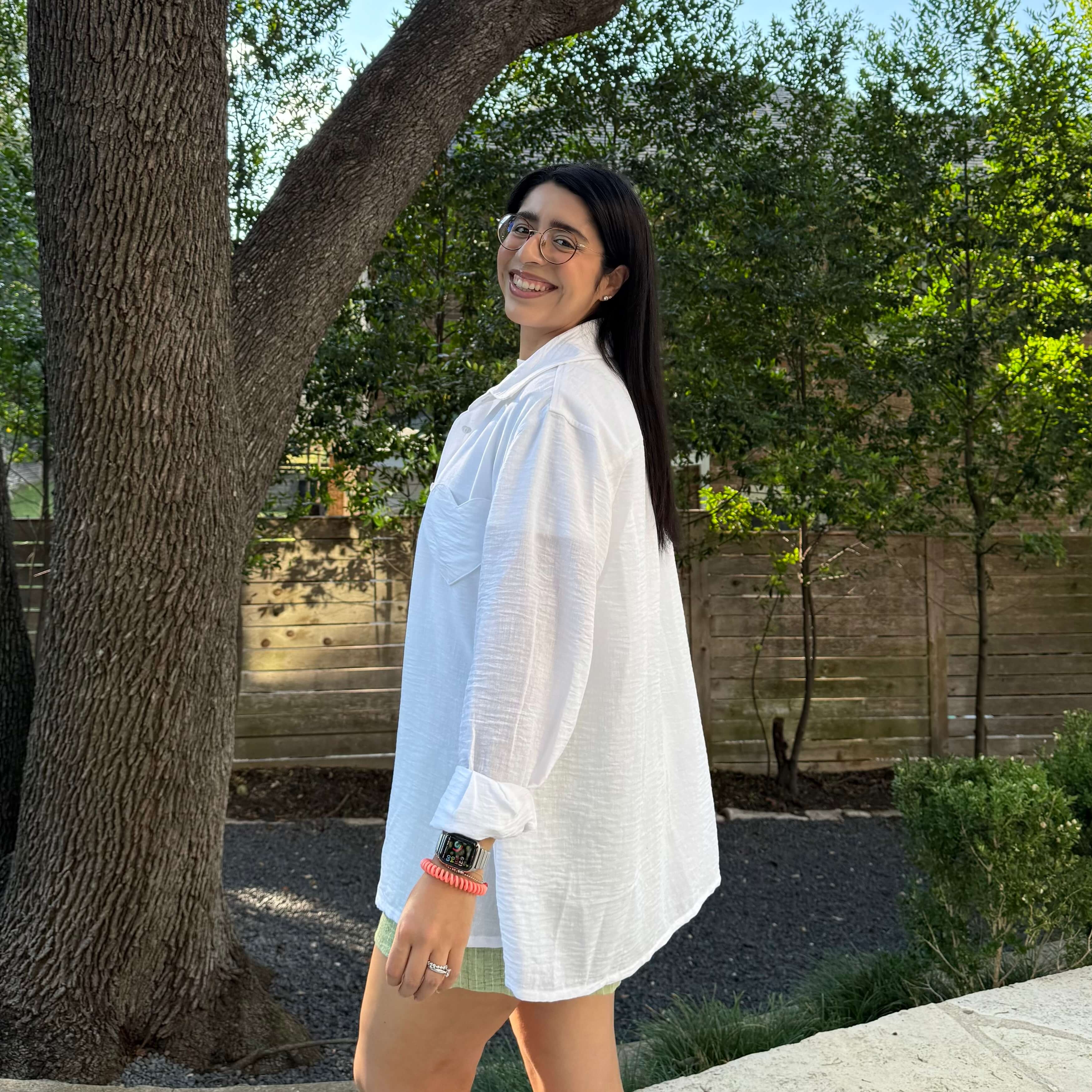 Lightweight Long-Sleeve Button-Up - Tofu *Clearance Sale*