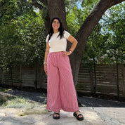 26" Inseam Picnic Pants - Red Gingham *Clearance Sale*