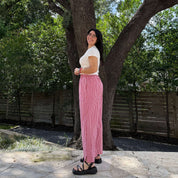 26" Inseam Picnic Pants - Red Gingham *Clearance Sale*