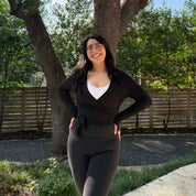 The Twirl Top - Black