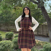 Scholar Dress - Burgundy Plaid *Clearance Sale*