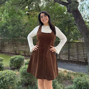 Autumn Corduroy Dress - Acorn *Clearance Sale*