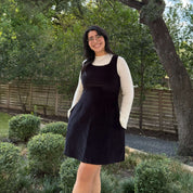 The Raven Dress - Black Corduroy *Clearance Sale*