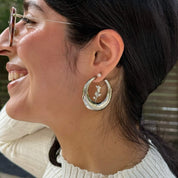 Buttercup Hoop Earrings - Silver *Clearance Sale*