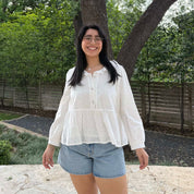 Cottage Blouse - Off-White *Clearance Sale*