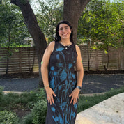 The Flora Dress - Midnight Blue *Clearance Sale*